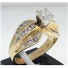 Image 3 : 14k Two-tone Gold Diamond Ring