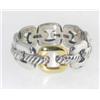 Image 1 : David Yurman Silver & 18K Yellow Gold Ring.