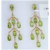 Image 1 : Laura Munder 18K Yellow Gold Peridot  Diamond Earrings!