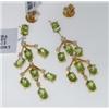 Image 3 : Laura Munder 18K Yellow Gold Peridot  Diamond Earrings!