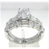 Image 1 : Platinum Diamond Lady's Engagement Ring & Band Set