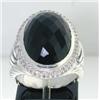 Image 1 : David Yurman Silver Onyx Diamond Ring.