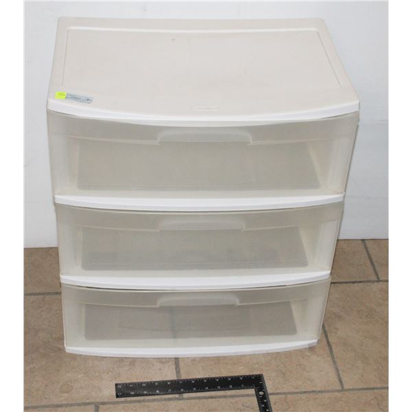 3 DRAWER STERILITE PLASTIC STORAGE