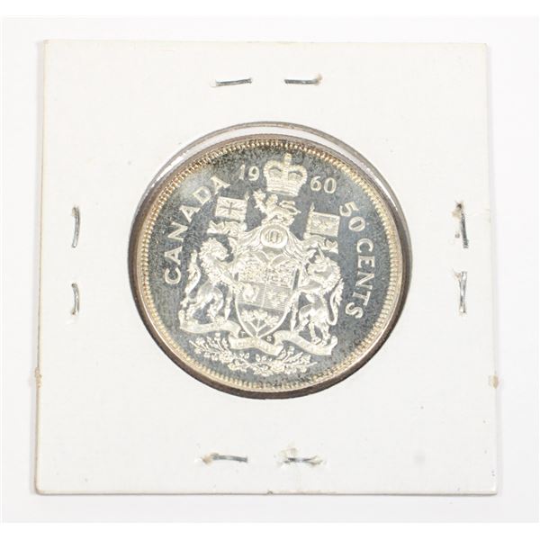1960 CANADA HALF DOLLAR SILVER COIN