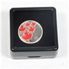 Image 1 : 1 GRAM SILVER ROUND IN GEMSTONE DISPLAY BOX