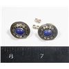 Image 1 : PAIR OF STUD EARRINGS STAMPED 925