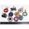 Image 1 : LOT OF BLANK READY TO ENGRAVE DOG COLLAR TAGS OR USE