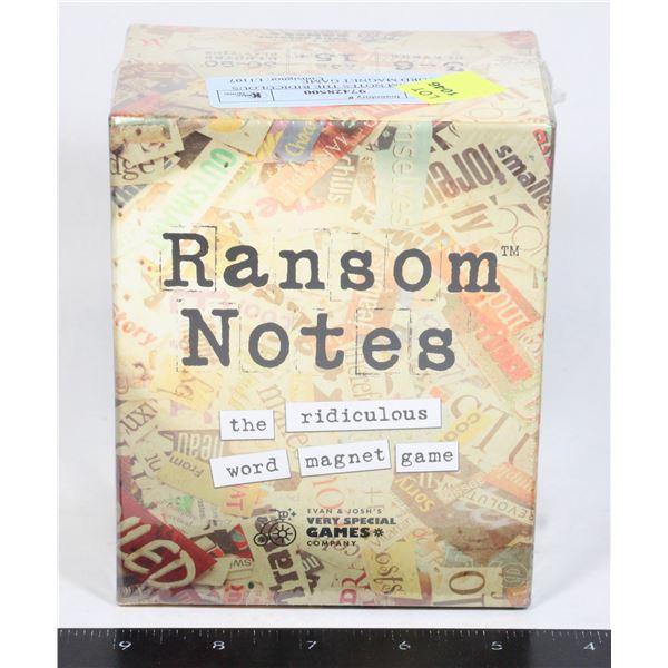 RANSOM NOTES THE RIDICULOUS WORD MAGNET GAME