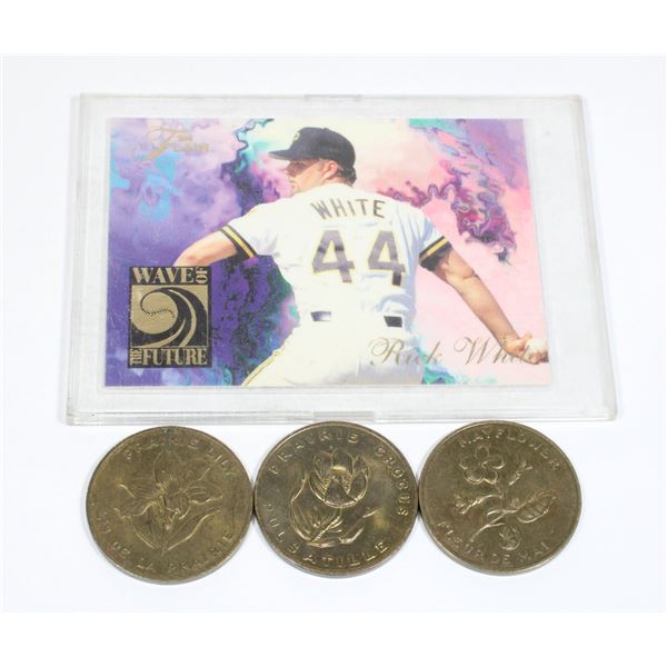 FLAIR 94 RICK WHITE BASEBALL CARD SOLD WITH