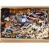 Image 1 : #4  BOX OF ASSORTED VINTAGE NECKLACES