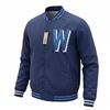 Image 1 : #10 NEW WESC AYDAN MENS LETTER JACKET BLUE