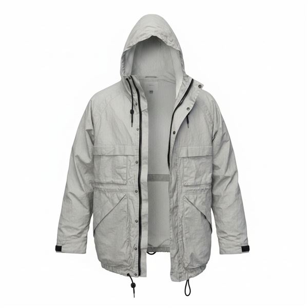 #8 MENS GREY LIFETIME RAIN COAT MEDIUM