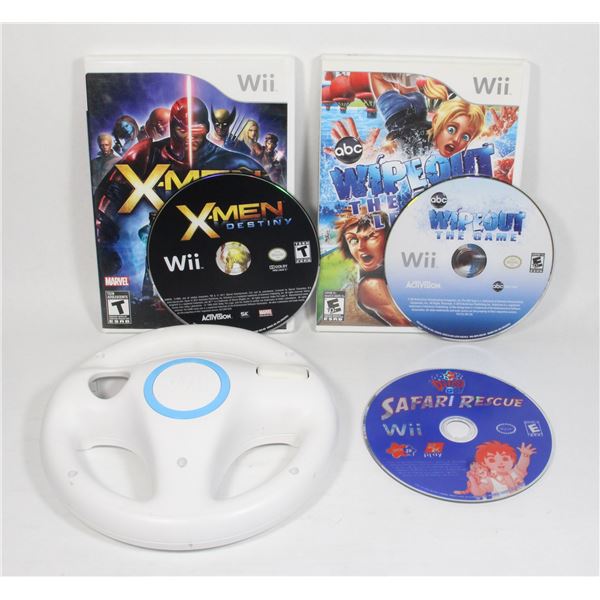 WII GAMES - WIPEOUT, X-MEN DESTINY