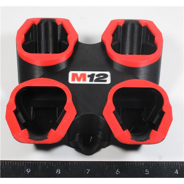 MILWAUKEE M12 4PC BATTERY HOLDER