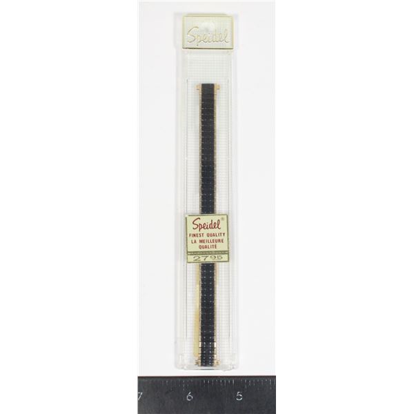 SPEIDEL TWIST 0 FLEX BLACK AND GOLD WATCH BAND