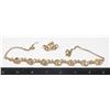 Image 1 : VINTAGE GOLD TONE RHINESTONE NECKLACE AND
