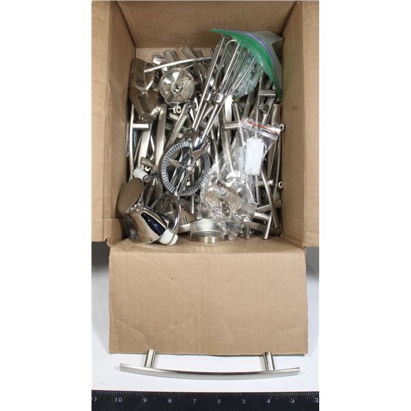 LOT OF KITCHEN CABINET HANDLES & BAKING MIXER