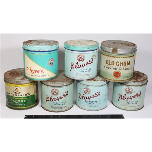 COLLECTION OF VINTAGE CIGARETTE TINS INCLUDING