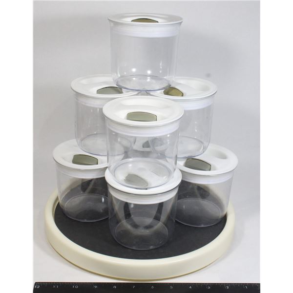 LAZY SUSAN & MICROWAVE/DISHWASHER SAFE PLASTIC