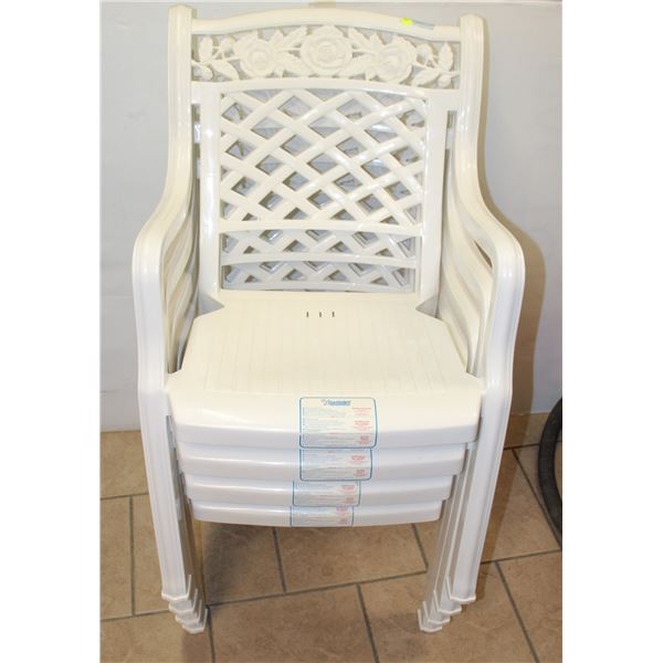 4 MATCHING PATIO CHAIRS