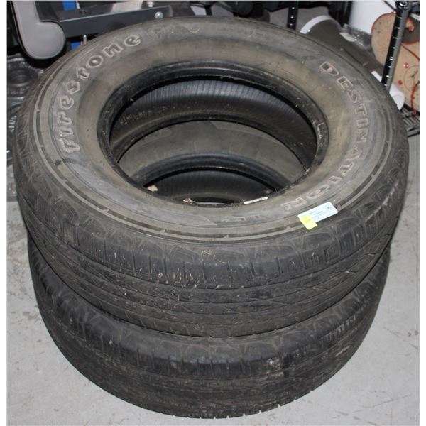 TWO P245/75R16 109T M+S FIRESTONE TIRES