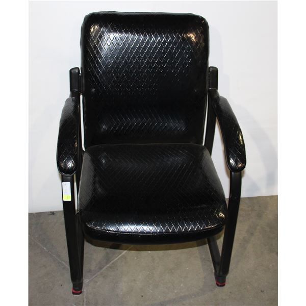 BLACK VINYL CHAIR
