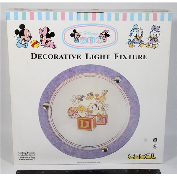 VINTAGE DISNEY BABIES LIGHT FIXTURE NEW IN BOX