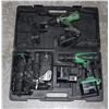 Image 1 : TWO HITACHI DRILLS, LIGHT, WITH CHARGER AND CASE