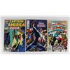 Image 1 : LOT OF THREE CAPTAIN AMERICA COMICS