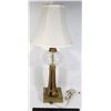 Image 1 : VINTAGE BRASS LAMP WITH GLASS DOME TESTED