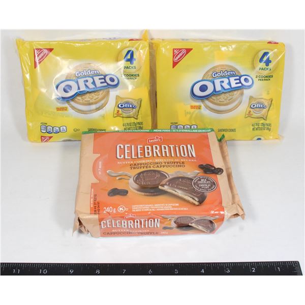 CELEBRATION COOKIES 240G + GOLDEN OREOS PAIR 176G