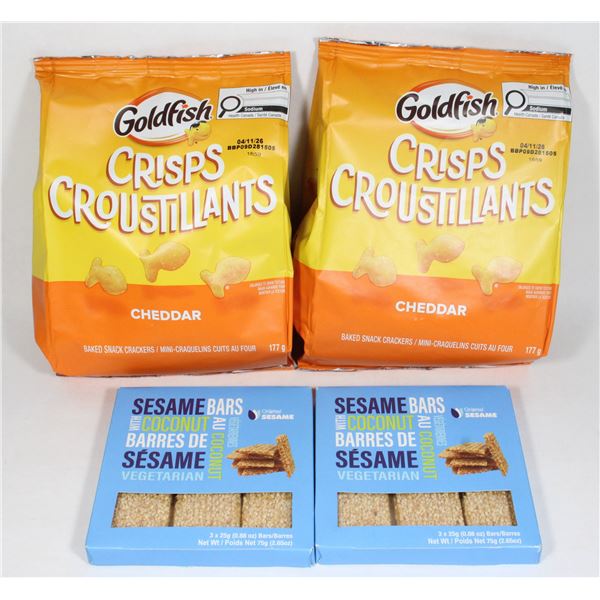 GOLDFISH CHEDDAR & SESAME COCONUT BARS 504G