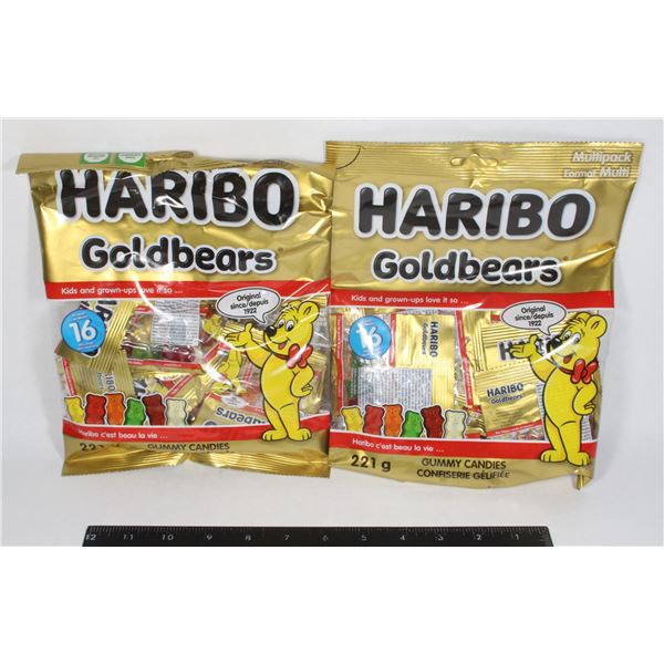 PAIR OF HARIBO GOLDBEARS (2 X 221G)