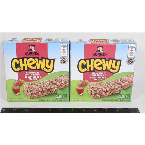 QUAKER CHEWY STRAWBERRY FRUIT CRUMBLE (2 X 120G)