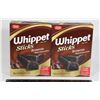 Image 1 : PAIR OF WHIPPET STICKS BROWNIE (2 X 250G)