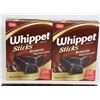 Image 1 : PAIR OF WHIPPET STICKS BROWNIE (2 X 250G)