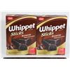 Image 1 : PAIR OF WHIPPET STICKS BROWNIE (2 X 250G)