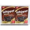 Image 1 : PAIR OF WHIPPET STICKS BROWNIE (2 X 250G)