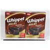 Image 1 : PAIR OF WHIPPET STICKS BROWNIE (2 X 250G)