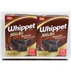 Image 1 : PAIR OF WHIPPET STICKS BROWNIE (2 X 250G)