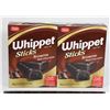 Image 1 : PAIR OF WHIPPET STICKS BROWNIE (2 X 250G)