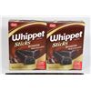Image 1 : PAIR OF WHIPPET STICKS BROWNIE (2 X 250G)