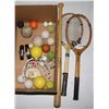 Image 1 : BIG BOX OF VINTAGE BASEBALLS & MORE COLLECTABLES