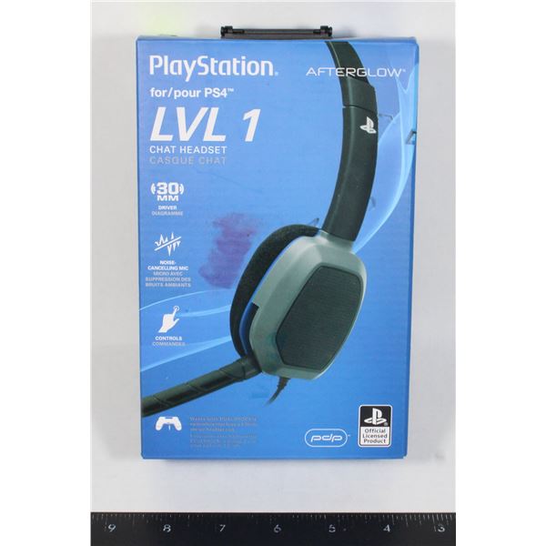 NEW PLAYSTATION AFTERGLOW LVL 1 CHAT HEADSET