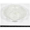 Image 1 : GLASS CANDY DISH WITH TEXTURED BUBBLES AND
