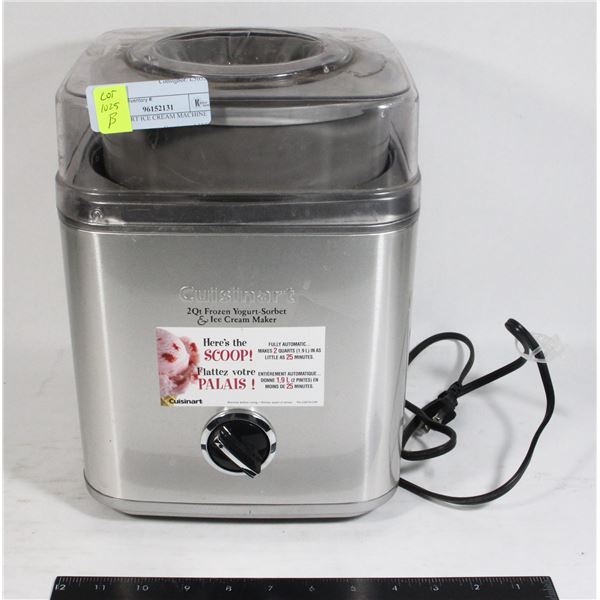 CUISINART ICE CREAM MACHINE