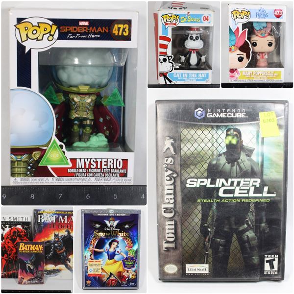 FEATURE FUNKO POPS AND OTHER POP CULTURE(LOTS 1301-1305,1316-1428