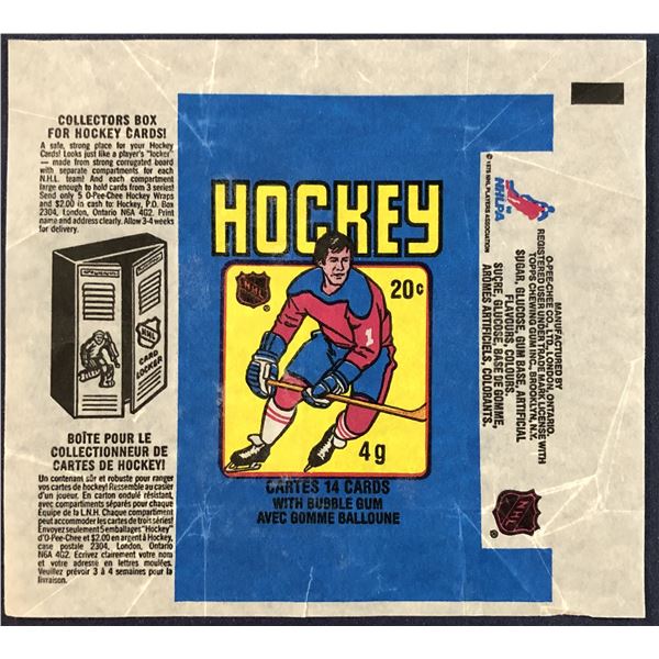 1979-80 O-PEE-CHEE NHL HOCKEY WRAPPER - WAYNE GRETZKY ROOKIE YEAR