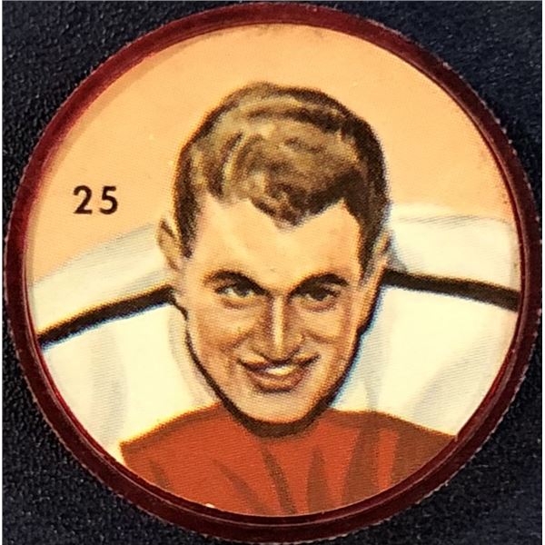 1963 NALLEY'S POTATO CHIPS CFL FOOTBALL COINS - MOE RACINE (HOF)