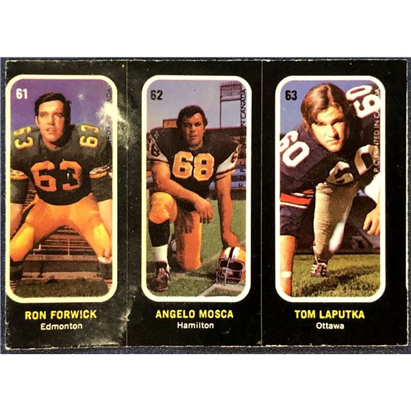 1972 O-PEE-CHEE CFL FOOTBALL INSERT STICKERS - ANGELO MOSCA (HOF)